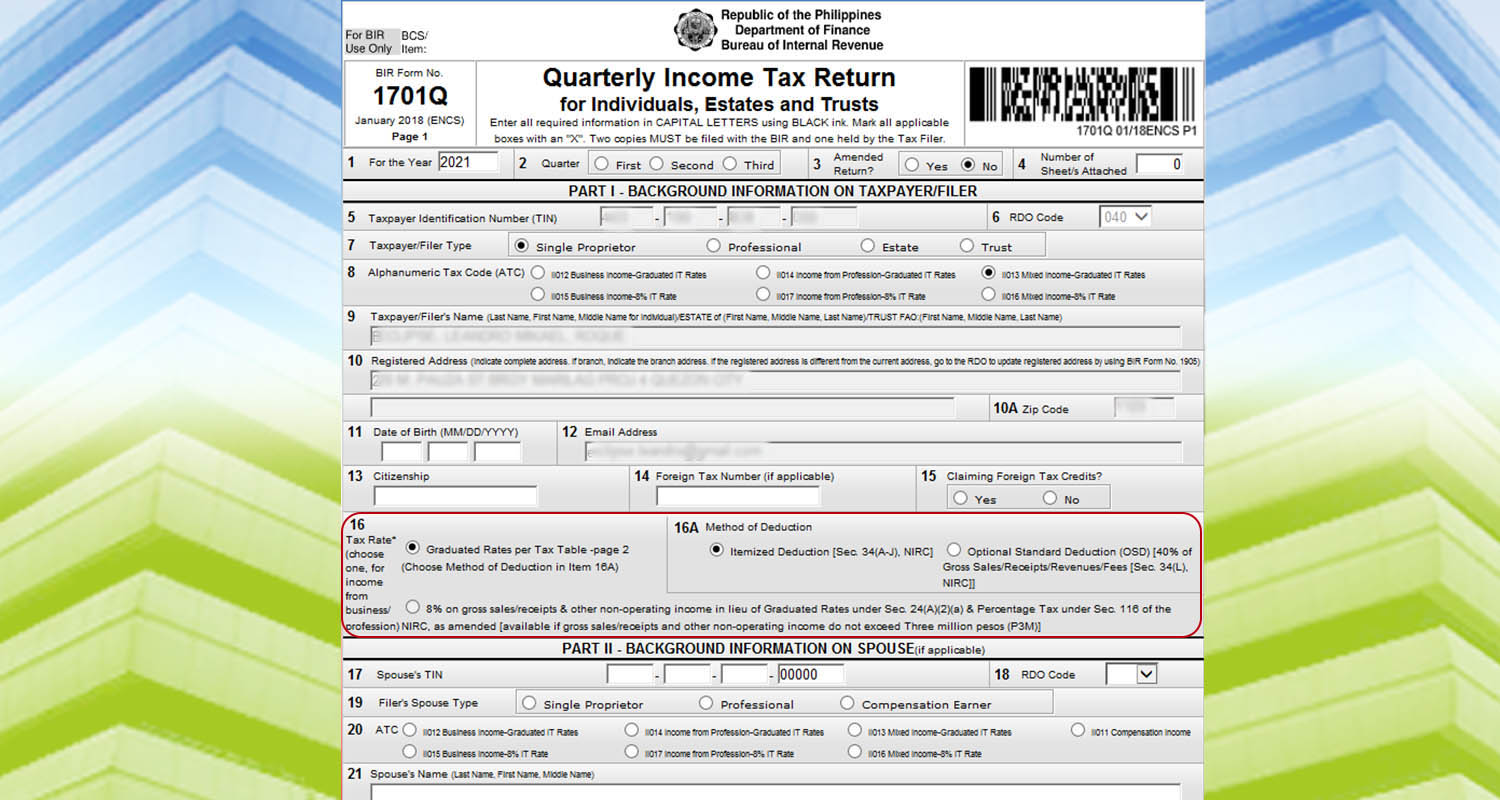 Itemized Deduction - Chart 1