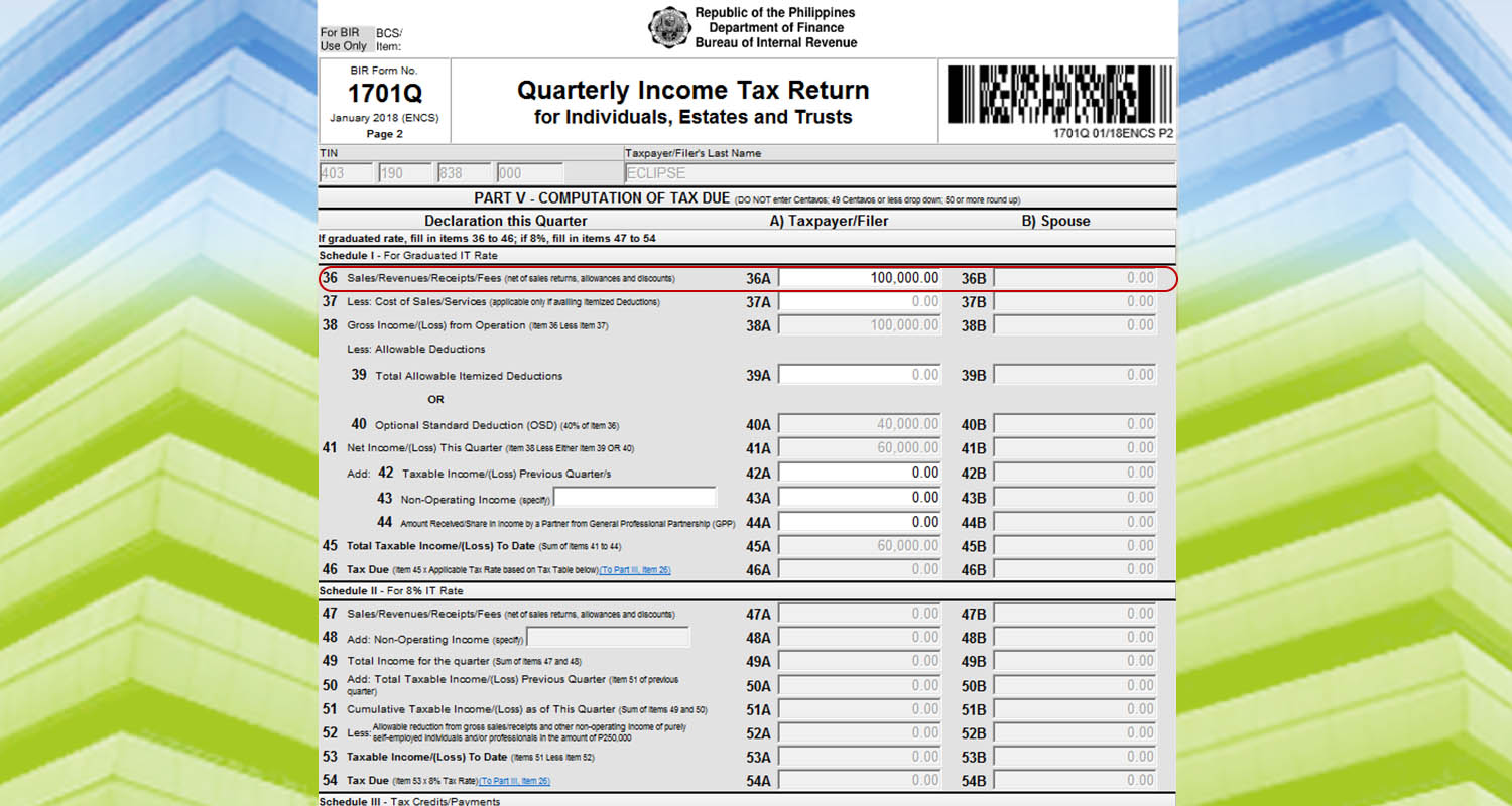 Optional Standard Deduction -chart 1