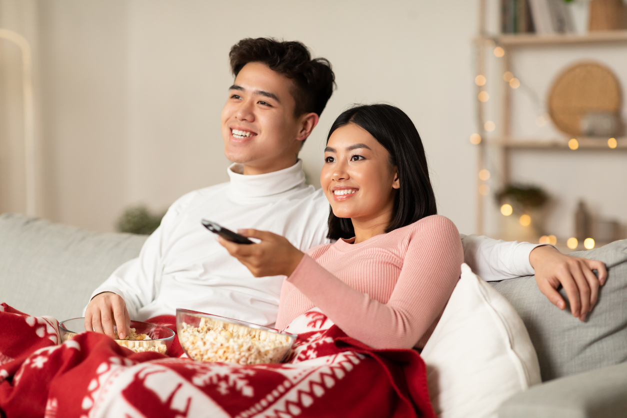 introvert celebrting christmas with a loved one